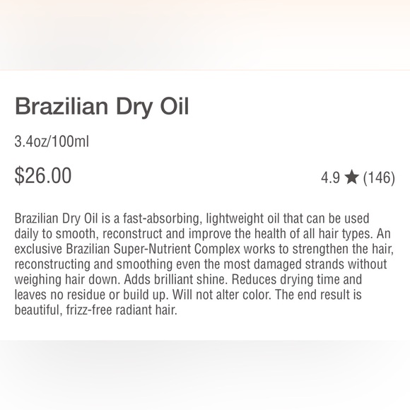 Brazilian Blowout, Protective Thermal Straightening Balm + Brazilian Dry Oil - Picture 10 of 11